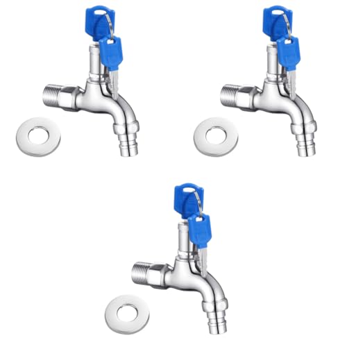 HASTHIP® Outdoor Faucet Lock System Stainless Steel 1/2 HASTHIP® Outdoor Faucet Lock System Stainless Steel 1/2